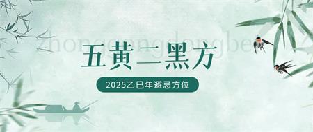 2025乙巳年五黄二黑方位